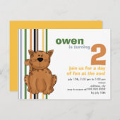 Cheetah · Verjaardagsuitnodiging Uitnodiging Briefkaart (Voorkant / Achterkant)