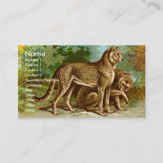 Cheetah Visitekaartje (Voorkant)