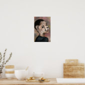 Cheetah Vrouw Poster (Keuken)