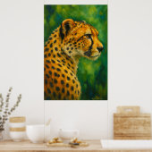 Cheetah Wall Decor Nature Lovers Poster (Keuken)