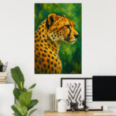 Cheetah Wall Decor Nature Lovers Poster (Thuiskantoor)
