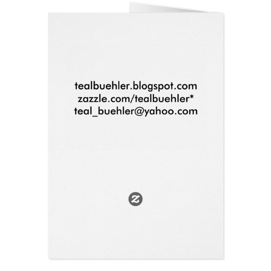 Cheetah Wenskaart (Achterkant)