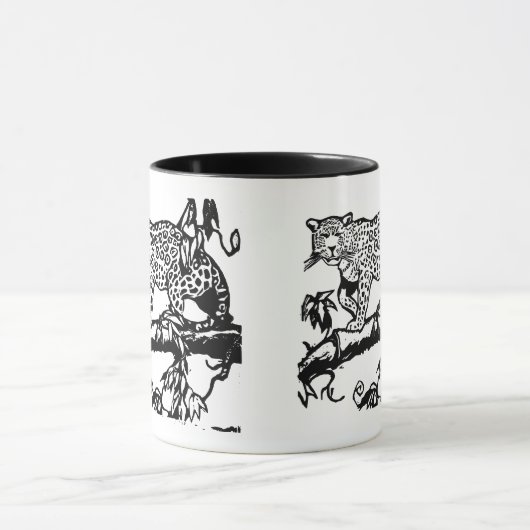 Cheetah Wild Animal Design - Prachtige Grote Kat Mok (Midden)