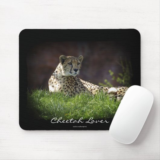 Cheetah Wild Cat Dierenliefhebber Mousepad Muismat (Met muis)