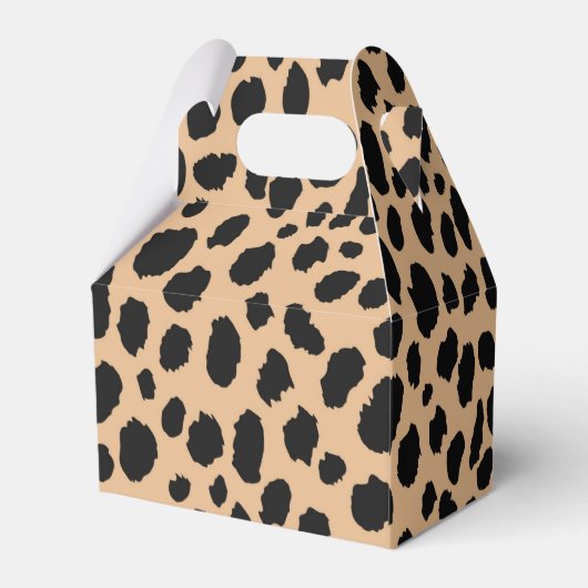 Cheetah Wild Cat Safari Pattern, Boys Girls & Kind Bedankdoosjes (Achterkant)