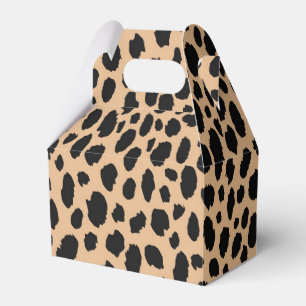 Cheetah Wild Cat Safari Pattern, Boys Girls & Kind Bedankdoosjes