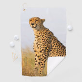 Cheetah wild dier Big Cat foto Golfhanddoek (Insitu)