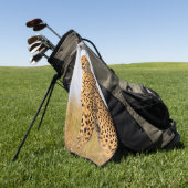 Cheetah wild dier Big Cat foto Golfhanddoek (Groen)