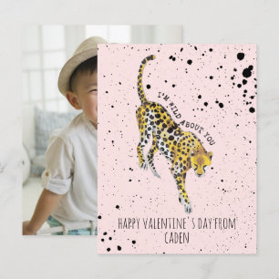 Cheetah Wild Over jou Classroom Valentijn Foto Briefkaart
