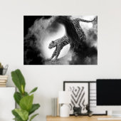 cheetah wilde kat op poster van de jacht (Thuiskantoor)