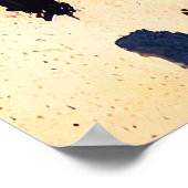 Cheetah Wilde Natuur Dierlijke Kleur Kunst Schilde Poster (Hoek)