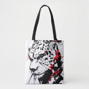 Cheetah Wilde Natuur Gratis Spirit Art Brush Schil Tote Bag