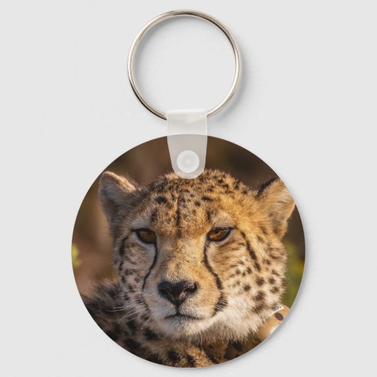 Cheetah Wildlife Big Cat Sleutelhanger (Voorkant)