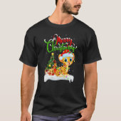 Cheetah  Xmas Decorations Santa Cheetah Christmas T-shirt (Voorkant)