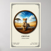 Cheetah Zoology Series Poster (Voorkant)