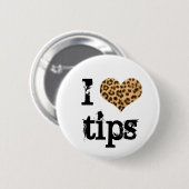 cheetahhart-1 ronde button 5,7 cm (Voorkant /achterkant)