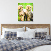 Cheetahs Canvas Afdruk (Insitu (Slaapkamer))