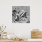 Cheetah's cubs poster (Keuken)