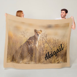 Cheetahs Fleece Deken