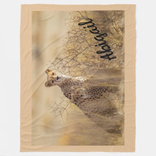 Cheetahs Fleece Deken (Voorkant)