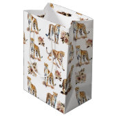 Cheetahs Floral Medium Cadeauzakje (Achterkant Gekanteld)