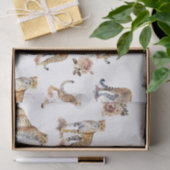 Cheetahs Floral Tissuepapier (Geschenk)
