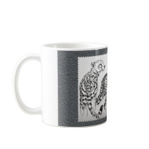 Cheetahs op Grijze kunstleder