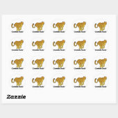 Cheetahs Rock! Ronde Sticker (Vel)