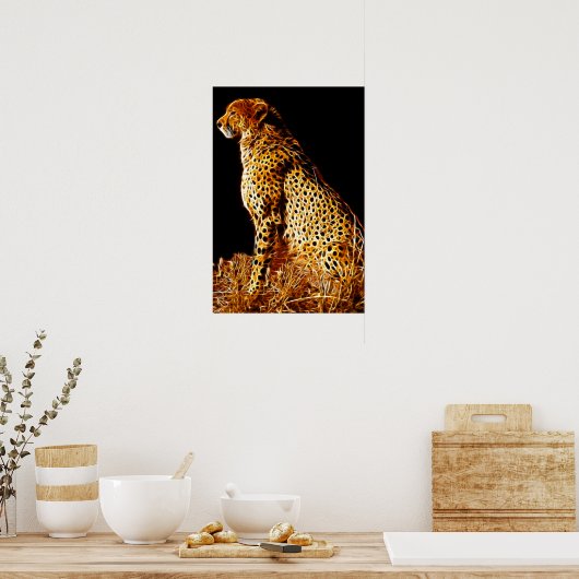Cheetahs-standpunt Poster (Keuken)