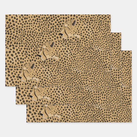 Cheetahs Verpakkingsbladen voor papier Inpakpapier Vel (Set)