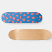 Cheetahvlekken Koraalblauw Persoonlijk Skateboard (Horizontaal)