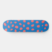Cheetahvlekken Koraalblauw Persoonlijk Skateboard (Horizontaal)