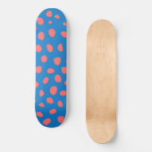 Cheetahvlekken Koraalblauw Persoonlijk Skateboard (Voorkant)