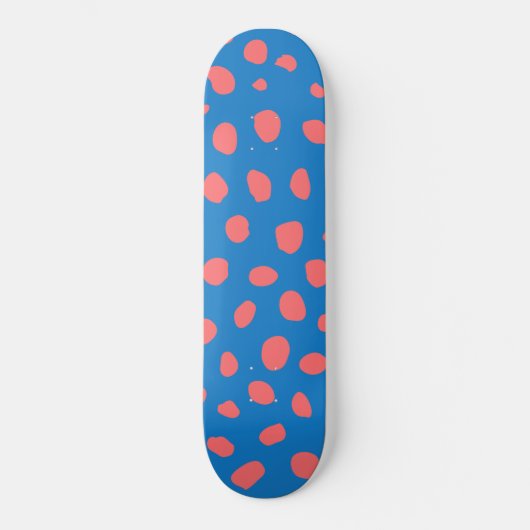 Cheetahvlekken Koraalblauw Persoonlijk Skateboard (Voorkant)