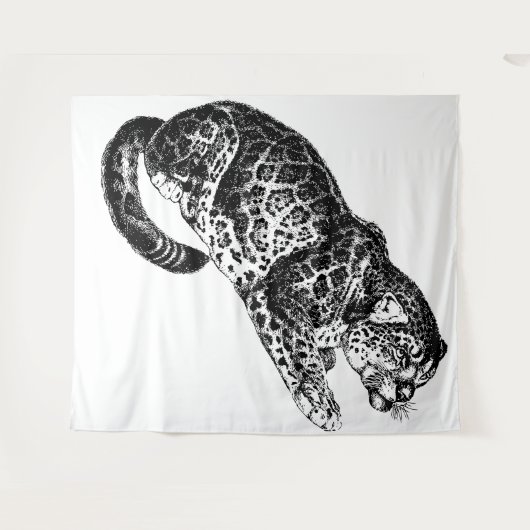 Cheetha Tapijt Wandkleed (Voorkant (horizontaal))