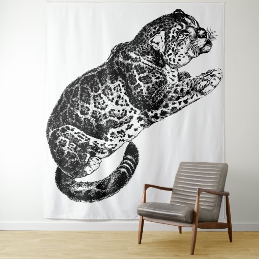 Cheetha Tapijt Wandkleed (In situ)