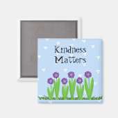 Cheevolle bloemen - Kindness Matters Magneet (Voorkant / Achterkant)