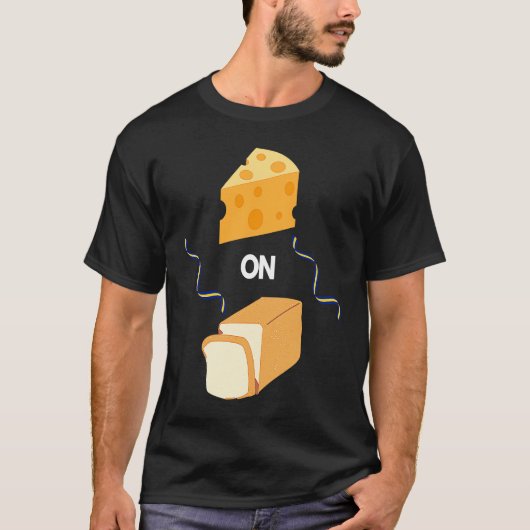 Cheez On Bread Funny Barbados Slang Bajan Pride T-shirt (Voorkant)