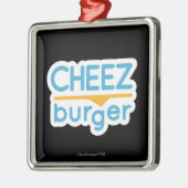 Cheezburger Logo (kleur) Metalen Ornament (Links)