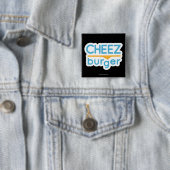 Cheezburger Logo (kleur) Vierkante Button 5,1 Cm (In situ)