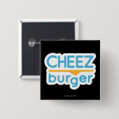 Cheezburger Logo (kleur) Vierkante Button 5,1 Cm (Voorkant /achterkant)