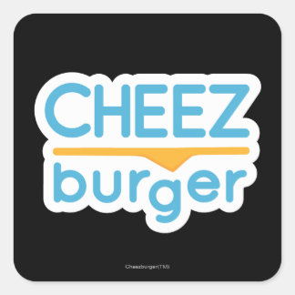 Cheezburger Logo (kleur) Vierkante Sticker