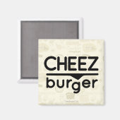 Cheezburger Logo (zwart) Magneet (Voorkant / Achterkant)