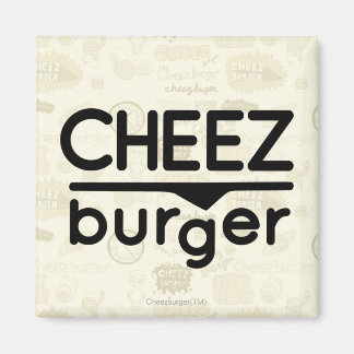 Cheezburger Logo (zwart) Magneet