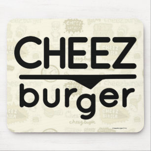 Cheezburger Logo (zwart) Muismat