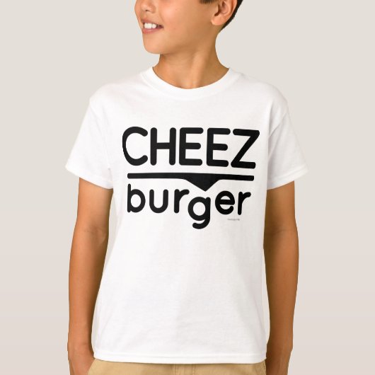 Cheezburger Logo (zwart) T-shirt (Voorkant)