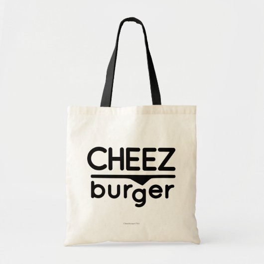 Cheezburger Logo (zwart) Tote Bag (Voorkant)