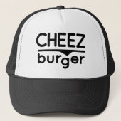 Cheezburger Logo (zwart) Trucker Pet (Voorkant)