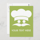 CHEF aangepaste briefkaarten (Voorkant / Achterkant)