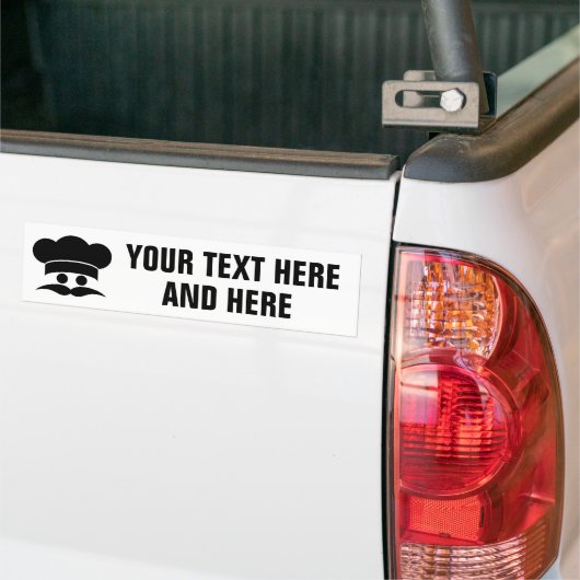 CHEF aangepaste bumpersticker (Op Truck)